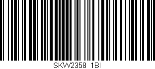 Código de barras (EAN, GTIN, SKU, ISBN): 'SKW2358/1BI'