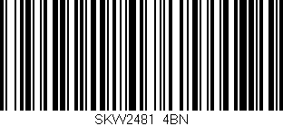 Código de barras (EAN, GTIN, SKU, ISBN): 'SKW2481/4BN'