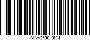 Código de barras (EAN, GTIN, SKU, ISBN): 'SKW2598/0KN'