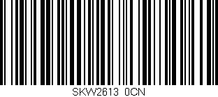 Código de barras (EAN, GTIN, SKU, ISBN): 'SKW2613/0CN'