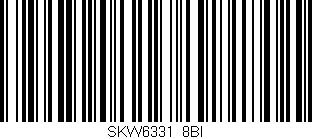 Código de barras (EAN, GTIN, SKU, ISBN): 'SKW6331/8BI'