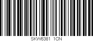 Código de barras (EAN, GTIN, SKU, ISBN): 'SKW6381/1CN'