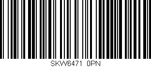 Código de barras (EAN, GTIN, SKU, ISBN): 'SKW6471/0PN'