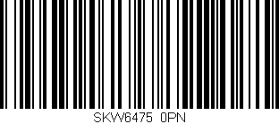 Código de barras (EAN, GTIN, SKU, ISBN): 'SKW6475/0PN'