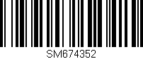 Código de barras (EAN, GTIN, SKU, ISBN): 'SM674352'