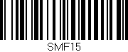Código de barras (EAN, GTIN, SKU, ISBN): 'SMF15'