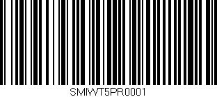Código de barras (EAN, GTIN, SKU, ISBN): 'SMIWT5PR0001'