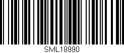 Código de barras (EAN, GTIN, SKU, ISBN): 'SML18990'