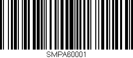 Código de barras (EAN, GTIN, SKU, ISBN): 'SMPA60001'