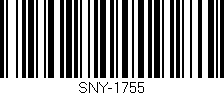 Código de barras (EAN, GTIN, SKU, ISBN): 'SNY-1755'