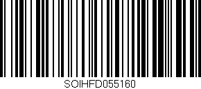 Código de barras (EAN, GTIN, SKU, ISBN): 'SOIHFD055160'