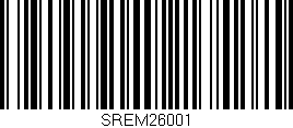 Código de barras (EAN, GTIN, SKU, ISBN): 'SREM26001'