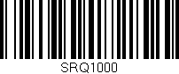 Código de barras (EAN, GTIN, SKU, ISBN): 'SRQ1000'