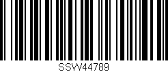 Código de barras (EAN, GTIN, SKU, ISBN): 'SSW44789'