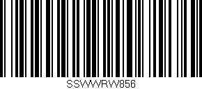 Código de barras (EAN, GTIN, SKU, ISBN): 'SSWWRW856'