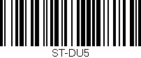 Código de barras (EAN, GTIN, SKU, ISBN): 'ST-DU5'