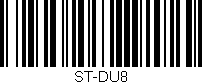 Código de barras (EAN, GTIN, SKU, ISBN): 'ST-DU8'