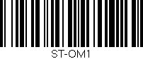 Código de barras (EAN, GTIN, SKU, ISBN): 'ST-OM1'