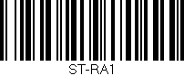 Código de barras (EAN, GTIN, SKU, ISBN): 'ST-RA1'