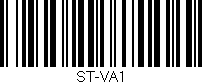 Código de barras (EAN, GTIN, SKU, ISBN): 'ST-VA1'