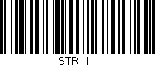 Código de barras (EAN, GTIN, SKU, ISBN): 'STR111'