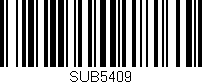 Código de barras (EAN, GTIN, SKU, ISBN): 'SUB5409'