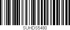 Código de barras (EAN, GTIN, SKU, ISBN): 'SUHDS5480'