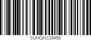Código de barras (EAN, GTIN, SKU, ISBN): 'SUHGNS29459'