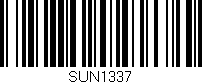 Código de barras (EAN, GTIN, SKU, ISBN): 'SUN1337'