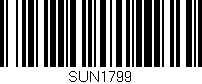 Código de barras (EAN, GTIN, SKU, ISBN): 'SUN1799'