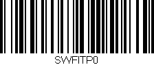 Código de barras (EAN, GTIN, SKU, ISBN): 'SWFITP0'