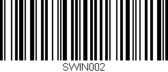 Código de barras (EAN, GTIN, SKU, ISBN): 'SWIN002'