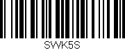 Código de barras (EAN, GTIN, SKU, ISBN): 'SWK5S'