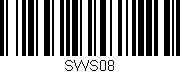 Código de barras (EAN, GTIN, SKU, ISBN): 'SWS08'