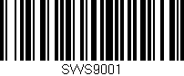 Código de barras (EAN, GTIN, SKU, ISBN): 'SWS9001'