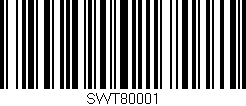 Código de barras (EAN, GTIN, SKU, ISBN): 'SWT80001'