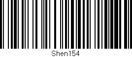 Código de barras (EAN, GTIN, SKU, ISBN): 'Shen154'
