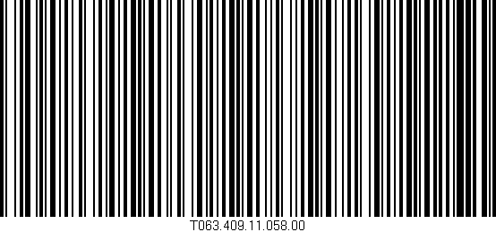 Código de barras (EAN, GTIN, SKU, ISBN): 'T063.409.11.058.00'