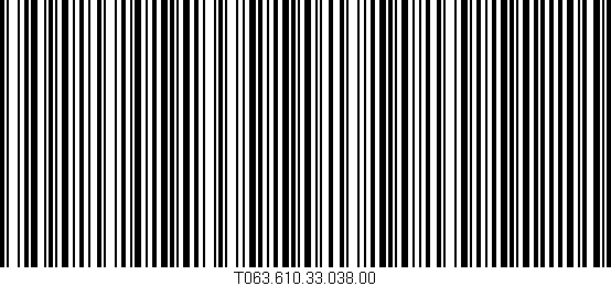 Código de barras (EAN, GTIN, SKU, ISBN): 'T063.610.33.038.00'