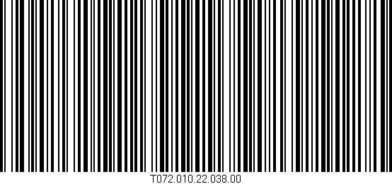 Código de barras (EAN, GTIN, SKU, ISBN): 'T072.010.22.038.00'