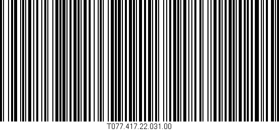 Código de barras (EAN, GTIN, SKU, ISBN): 'T077.417.22.031.00'