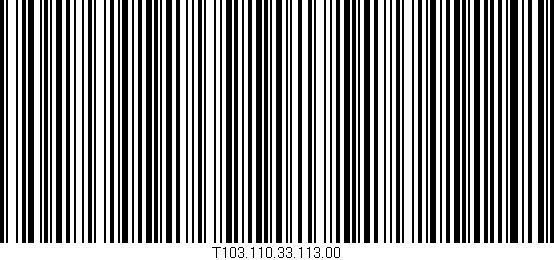 Código de barras (EAN, GTIN, SKU, ISBN): 'T103.110.33.113.00'