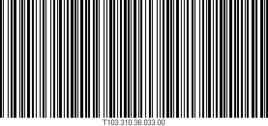 Código de barras (EAN, GTIN, SKU, ISBN): 'T103.310.36.033.00'