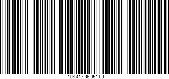 Código de barras (EAN, GTIN, SKU, ISBN): 'T106.417.36.051.00'