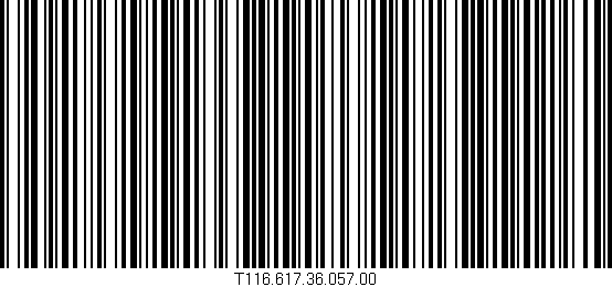 Código de barras (EAN, GTIN, SKU, ISBN): 'T116.617.36.057.00'