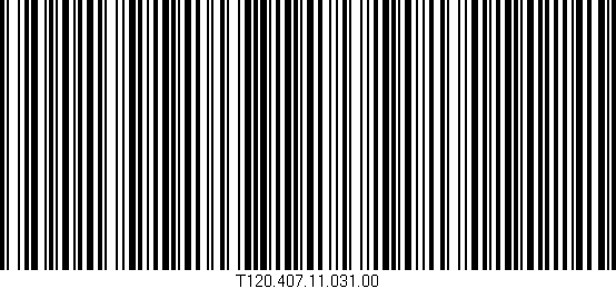 Código de barras (EAN, GTIN, SKU, ISBN): 'T120.407.11.031.00'