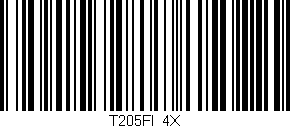 Código de barras (EAN, GTIN, SKU, ISBN): 'T205FI/4X'