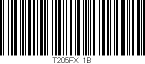 Código de barras (EAN, GTIN, SKU, ISBN): 'T205FX/1B'