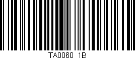 Código de barras (EAN, GTIN, SKU, ISBN): 'TA0060/1B'