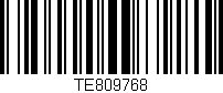 Código de barras (EAN, GTIN, SKU, ISBN): 'TE809768'